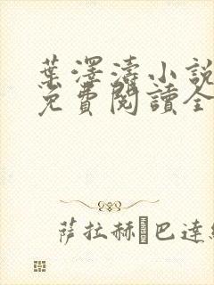 叶泽涛小说全文免费阅读全文