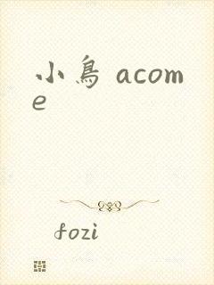小鸟 acome封面