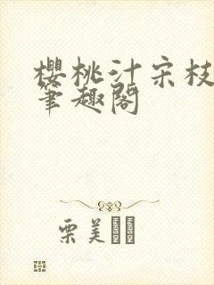 樱桃汁宋枝江野笔趣阁