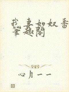 我妻如奴番外篇笔趣阁封面