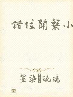 错位关系小说封面