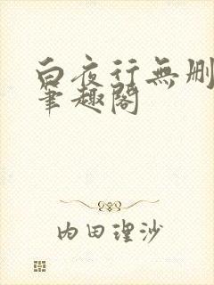 白夜行无删减版笔趣阁