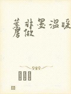 叶非墨温暖在厨房做封面