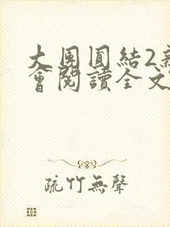 大团圆结2亲情会阅读全文