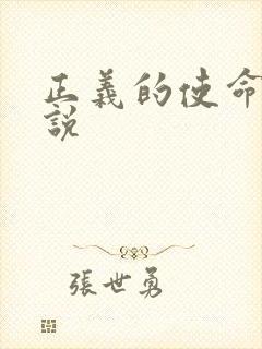 正义的使命 小说