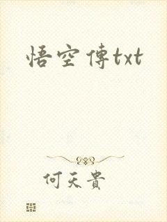 悟空传txt封面