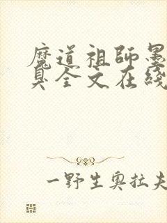 魔道祖师墨香铜臭全文在线阅读
