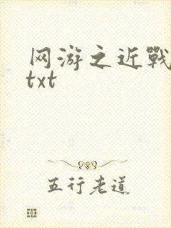 网游之近战法师txt封面