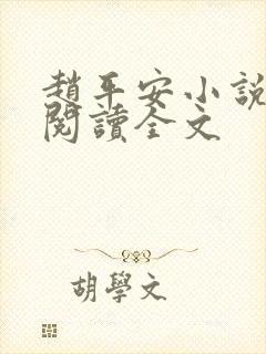 赵平安小说免费阅读全文