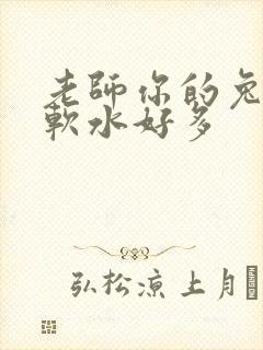 老师你的兔子好软水好多