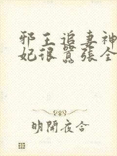 邪王追妻神医狂妃很嚣张全文免费