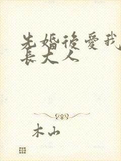 先婚后爱我的市长大人