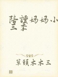 陪读妈妈小说第三季封面