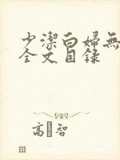 少洁白妇无删减全文目录