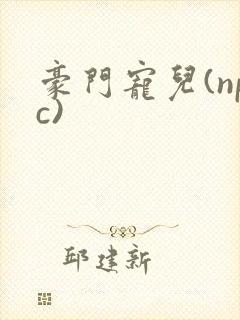 豪门宠儿(npc)封面