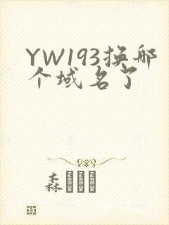 YW193换哪个域名了