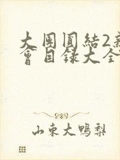 大团圆结2亲情会目录大全免费阅读