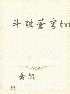 斗破苍穹txt封面