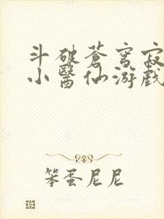 斗破苍穹寂寞的小医仙游戏世界