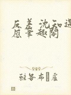 反差 沈知遇晏应笔趣阁