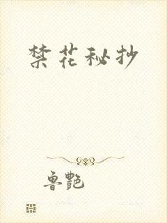 禁花秘抄封面
