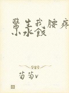 医生我腰疼肉馅小水饺封面