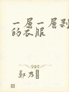 一层一层剥开我的衣服封面