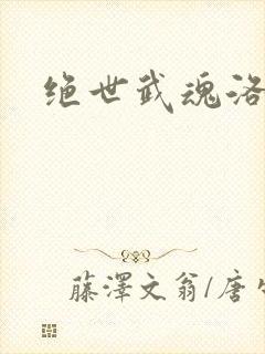 绝世武魂洛城东封面