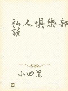 私人俱乐部 小说