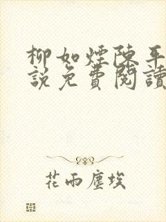 柳如烟陈平安小说免费阅读全文