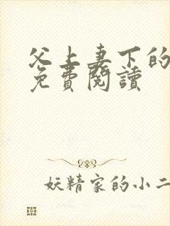 父上妻下的小说免费阅读封面