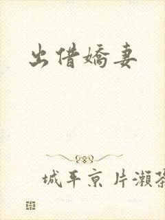 出借娇妻封面
