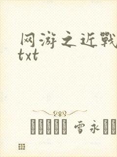 网游之近战法师txt