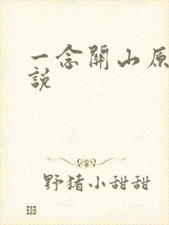 一念关山原著小说