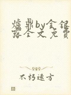 炉鼎by金银花露全文免费阅读笔趣阁