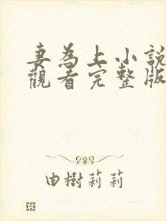 妻为上小说免费观看完整版笔趣阁