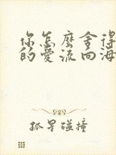 你怎么舍得让我的爱流向海