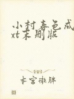 小村春色成刚txt末删版