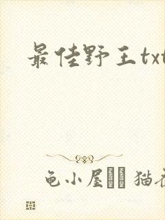 最佳野王txt