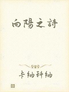 向阳之诗封面