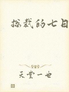 总裁的七日索情