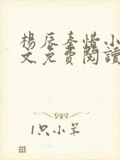 杨辰秦惜小说全文免费阅读最新