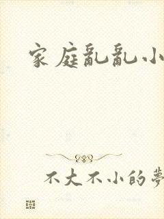 家庭乱乱小说