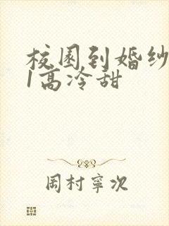 校园到婚纱1V1高冷甜