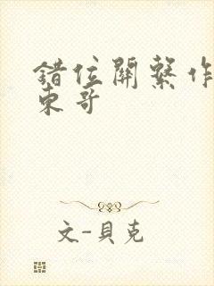 错位关系作者:东哥封面