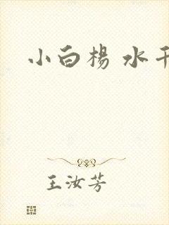 小白杨 水千丞