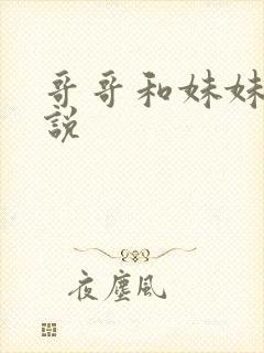 哥哥和妹妹的小说