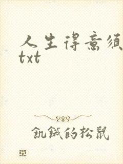 人生得意须纵欢txt封面