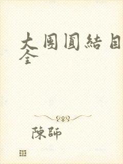 大团圆结目录大全