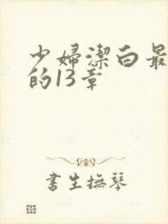 少妇洁白最刺激的13章